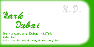 mark dubai business card